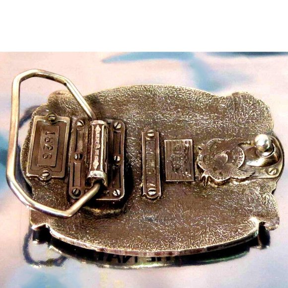 Vintage TRUCK DRIVERS MOVE THE NATION - THE GREAT AMERICAN BUCKLE CO BELT BUCKLE - Picture 2 of 2